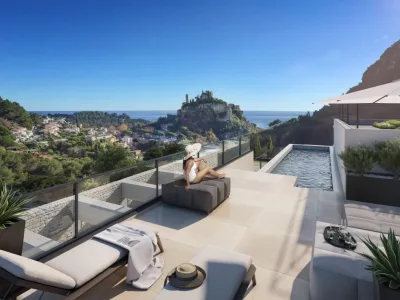 New-Build Apartment with Rooftop Terrace — Èze — 1